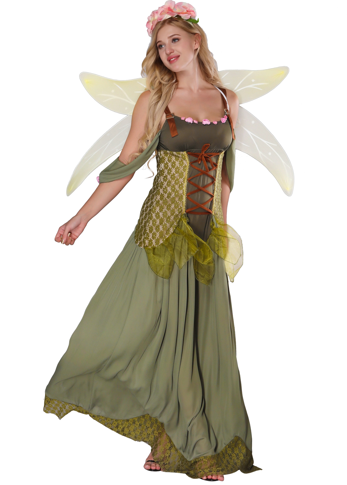 F1824 Forest Princess Costume Adult Halloween Fairy Costume